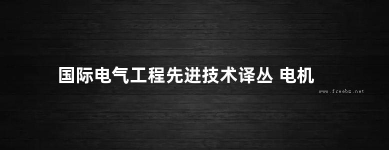 国际电气工程先进技术译丛 电机